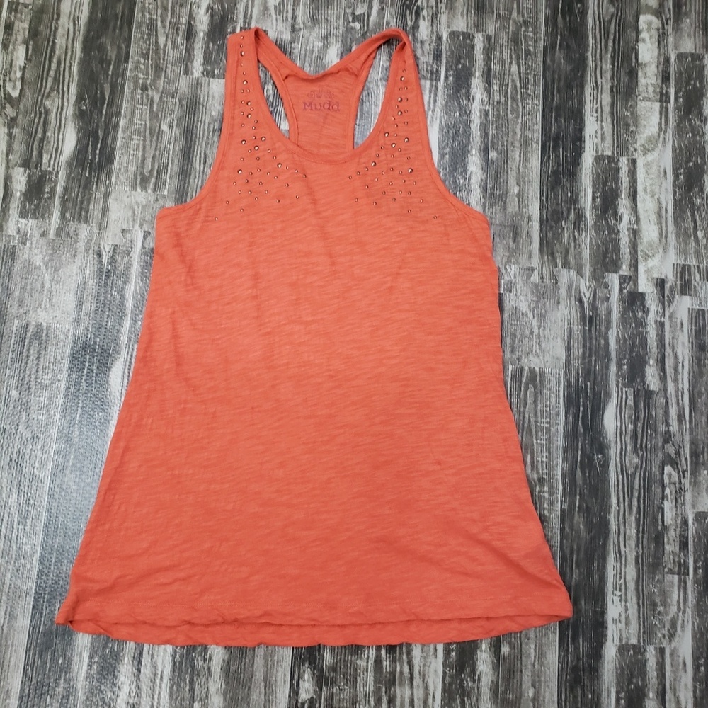 ⭐Mudd Orange Burnout Racerback Tank - Picture 3 of 8